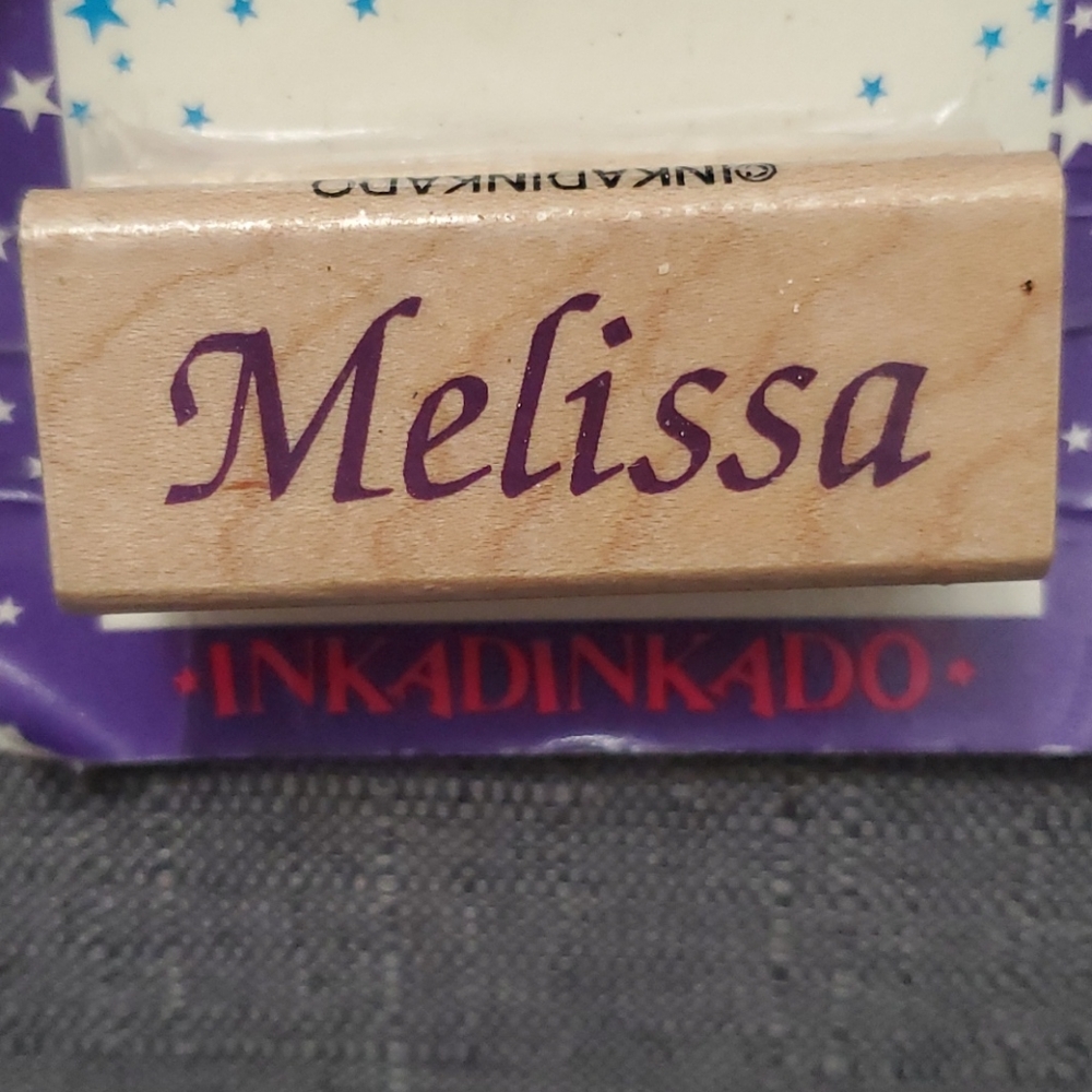 Inkadinkado Melissa Rubber Stamp